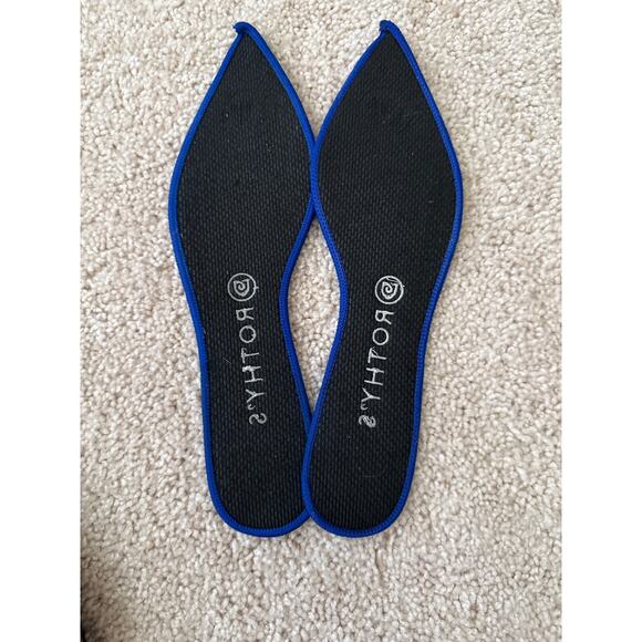 Rothy’s The Point Rare Retired Walnut Python Printed Gray Blue Flats Size 10 - Picture 8 of 9